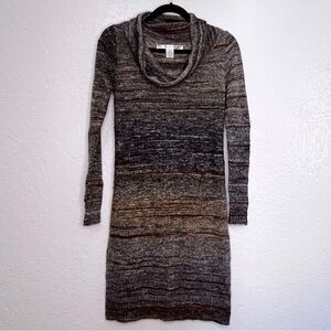 MAX STUDIO KNIT COWL NECK DRESS XS